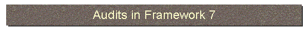 Audits in Framework 7