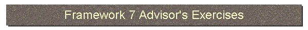 Framework 7 Advisor's Exercises