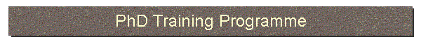 PhD Training Programme